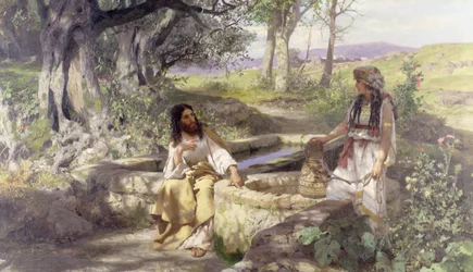 Christus und die Frau von Samaria, 1890